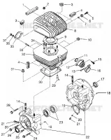 CRANKCASE AND CYLINDER TRAIL BOSS W968527 (4935883588C007)