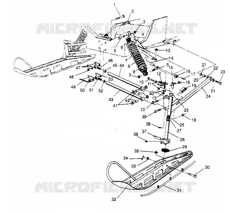 FRONT SUSPENSION AND SKI RXL TOURING 0950869 (4928982898B002)