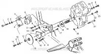 GEARCASE/BRAKE AND CHAIN COVER MOUNTING XPRESS 300 W969530 AND XPRESS 400 W (4935923592C009)