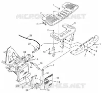 FRONT RACK   BUMPER MOUNTING  XPLORER 500 W97CD50A (4941354135A010)