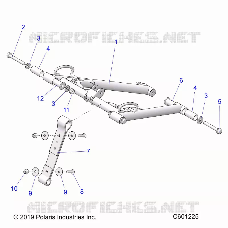 SUSPENSION, FRONT TORQUE ARM