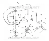 EXHAUST SYSTEM 500 EFI / 0930674 AND  500 EFI SKS / 0930574 (4922962296026A)