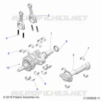 ENGINE, CRANKSHAFT AND BEARINGS