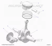 ENGINE, CRANKSHAFT, PISTON AND BALANCE SHAFT