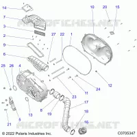DRIVE TRAIN, CLUTCH COVER AND DUCTING