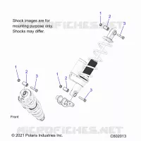 SUSPENSION, SHOCK MOUNTING, REAR SUSP.