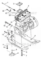 ENGINE MOUNTING SL 700 B974071, INTL. SL 700 I974071, SL 700 DELUXE B974072 (4940874087B003)