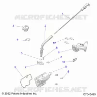 ENGINE, OIL DIPSTICK AND BREATHER