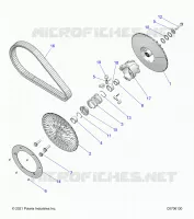DRIVE TRAIN, SECONDARY CLUTCH