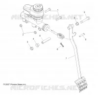 BRAKES, PEDAL AND MASTER CYLINDER MOUNTING