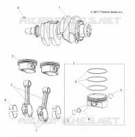 ENGINE, CRANKSHAFT AND PISTON