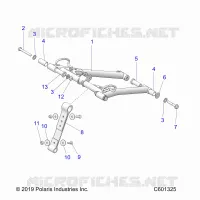 SUSPENSION, FRONT TORQUE ARM