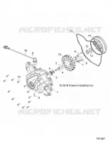 ENGINE, STATOR COVER AND FLYWHEEL
