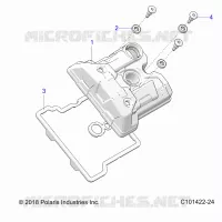 ENGINE, VALVE COVER