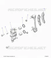 BRAKES, FRONT BRAKE CALIPER