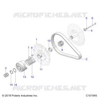 DRIVE TRAIN, SECONDARY CLUTCH