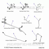 ELECTRICAL, WIRE HARNESSES, HOOD/JUMPERS, GPS