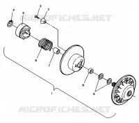 DRIVEN CLUTCH ASSEMBLY SPORT 0940443 AND SPORT SKS 0940243 (4925052505028A)