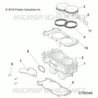 CYLINDER AND PISTON