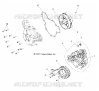 ENGINE, STATOR AND COVER