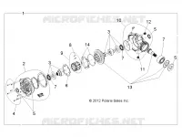 DRIVE TRAIN, FRONT GEARCASE INTERNALS