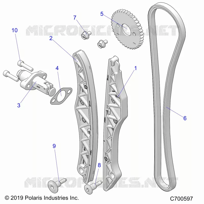 CAM CHAIN AND TENSIONER