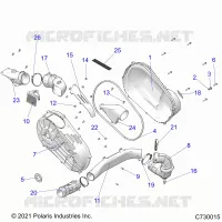 DRIVE TRAIN, CLUTCH COVER AND DUCTING
