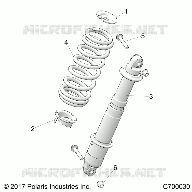 REAR SUSPENSION SHOCK MOUNTING