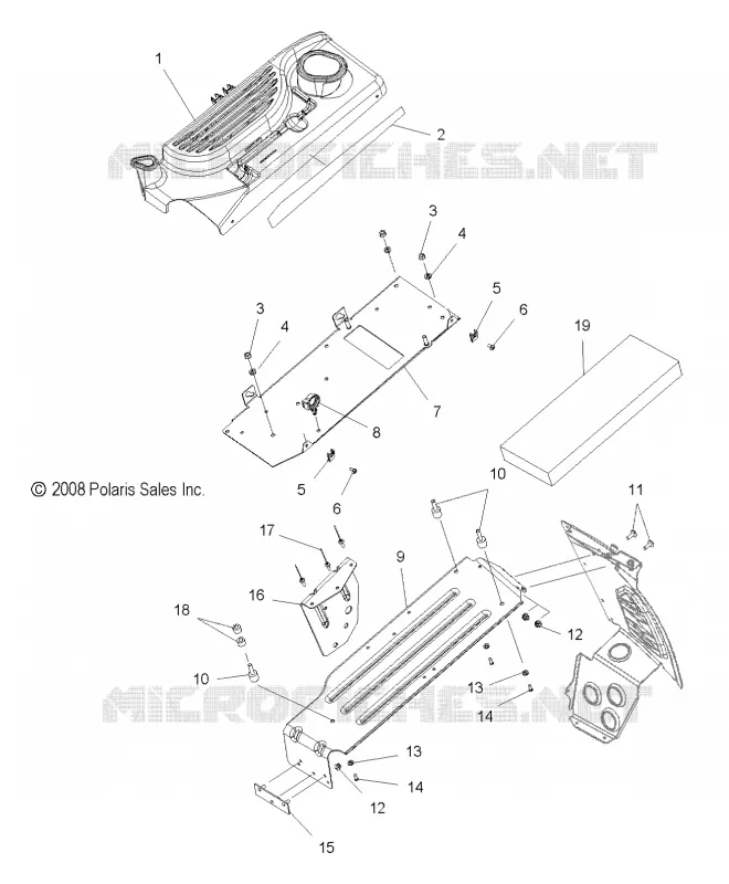 CHASSIS, CLUTCH GUARD AND COVER