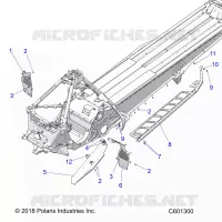 CHASSIS, CLUTCH GUARD, FOOTRESTS, AND RUNNING BOARDS