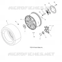 WHEELS, REAR AND HUB