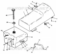 SEAT   GAS TANK ASSEMBLY WIDETRAK GT 0942061 (49261126110002)