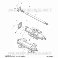 DRIVE TRAIN, JACKSHAFT AND DRIVE SHAFT