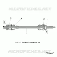 DRIVE TRAIN, REAR HALF SHAFT