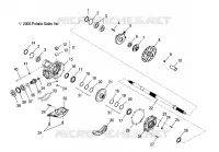 REAR WHEEL AXLE