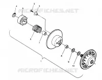 DRIVEN CLUTCH LITE 0963433, EURO LITE E963433 AND LITE DELUXE 0963431 (4931663166B013)