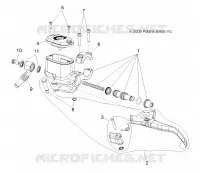 FRONT BRAKE BRAKE LEVER AND MASTER CYLINDER