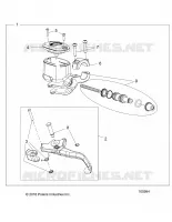 FRONT BRAKE BRAKE LEVER AND MASTER CYLINDER (FROM 6/1/16)