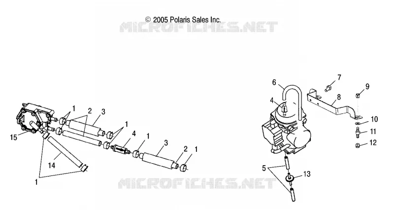CARBURETOR MOUNTING AND FUEL PUMP/LINES