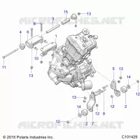 ENGINE, MOUNTING & LONG BLOCK