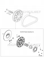 DRIVE TRAIN, SECONDARY CLUTCH