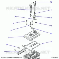 ENGINE, THROTTLE BODY AND VALVE COVER