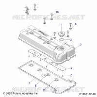 ENGINE, VALVE COVER
