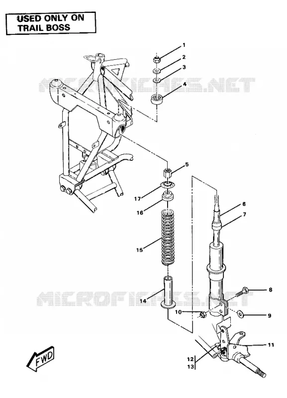 STRUT ASSEMBLY-TRAIL BOSS (4911701170024A)