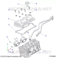 THROTTLE BODY AND VALVE COVER