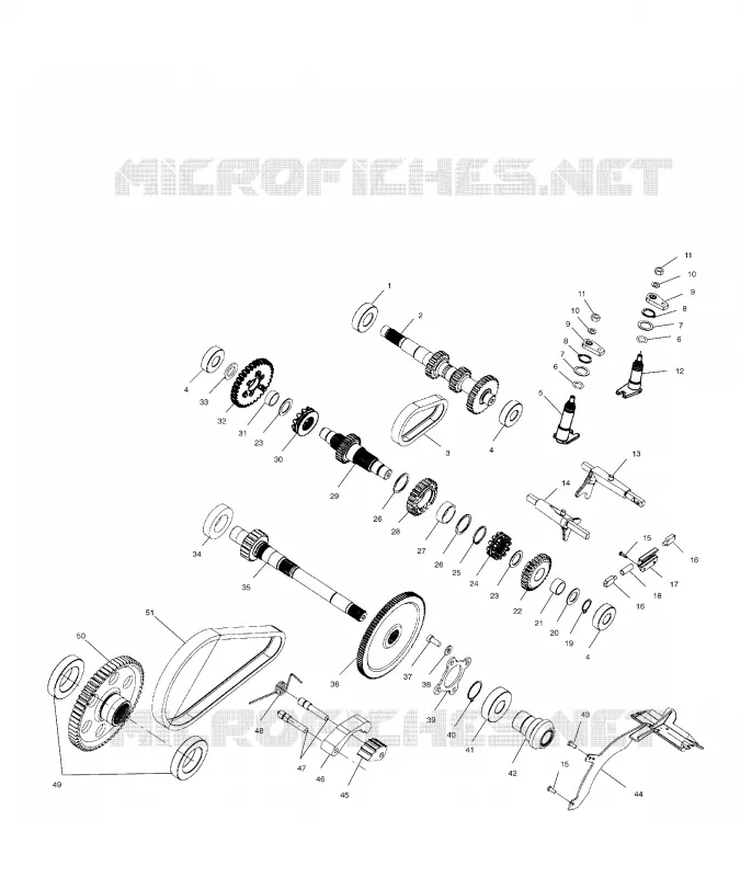 GEARCASE (INTERNAL COMPONENTS)