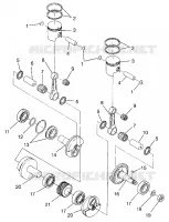PISTON   CRANKSHAFT CLASSIC TOURING  0973365 AND EUROPEAN CLASSIC TOURING (4938493849C011)