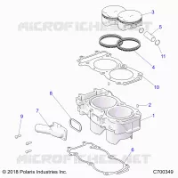 ENGINE, CYLINDER HEAD AND VALVES