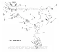 BRAKES, PEDAL AND MASTER CYLINDER MOUNTING