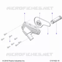 ENGINE, WATERPUMP IMPELLER AND COVER
